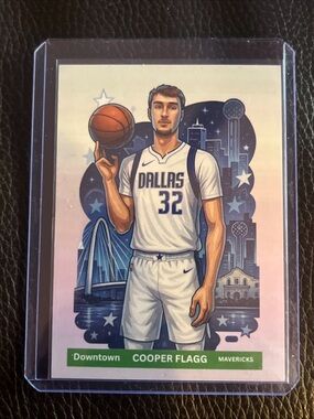 Cooper Flagg Custom Art Downtown Card